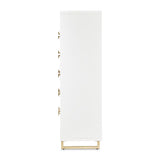 Palm Gate - 6-Drawer Chest - Cloud White