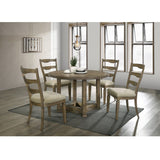 Parfield - Mesa de comedor - Marrón - Redonda