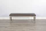 Homestead Hills - Bench, Cushion Seat - Dark Brown