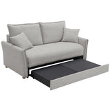 Oran - Sofá con cama - Chenilla gris