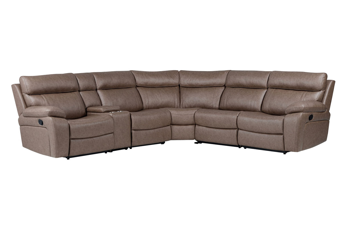 Theon - Modular Manual Reclining Sectional And Entertainment Console