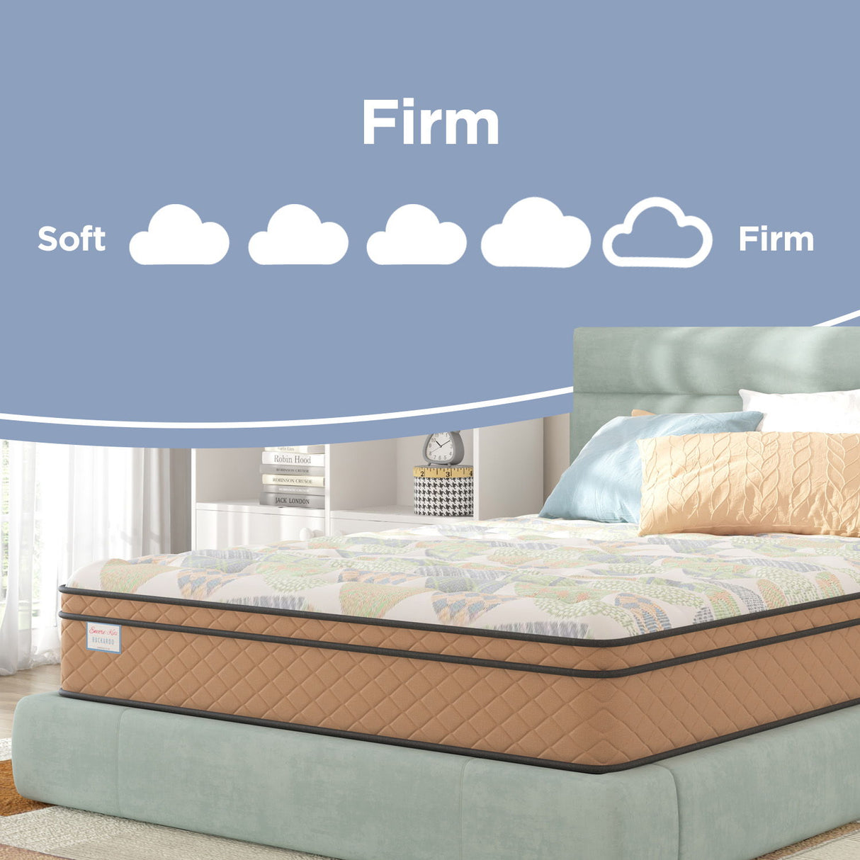 Encore Kids - Buckaroo Faux Euro Top Medium Mattress