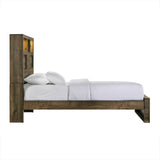 Cama con panel de estantería Bailey con Bluetooth