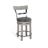 Alpine - Swivel Barstool With Cushion Seat