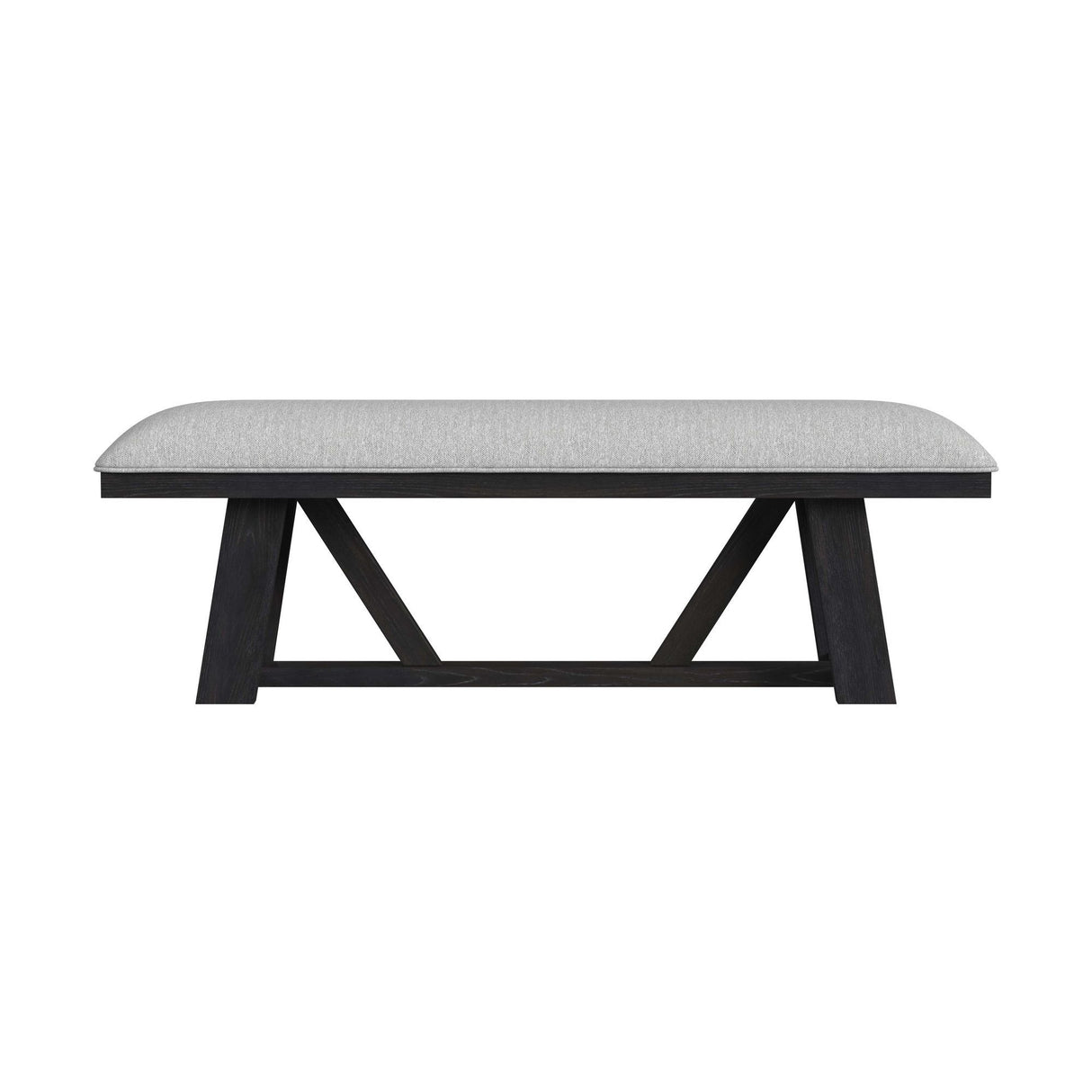 Transcend - Dining Bench - Charcoal / Light Gray
