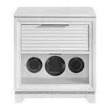Denmark - 1-Drawer Nightstand With Speaker And USB - White