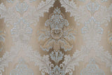 Sorina - Sofa With 7 Pillows - Velvet, Fabric & Antique Gold