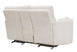 Radius - Sofá de dos plazas reclinable Power Glider con consola