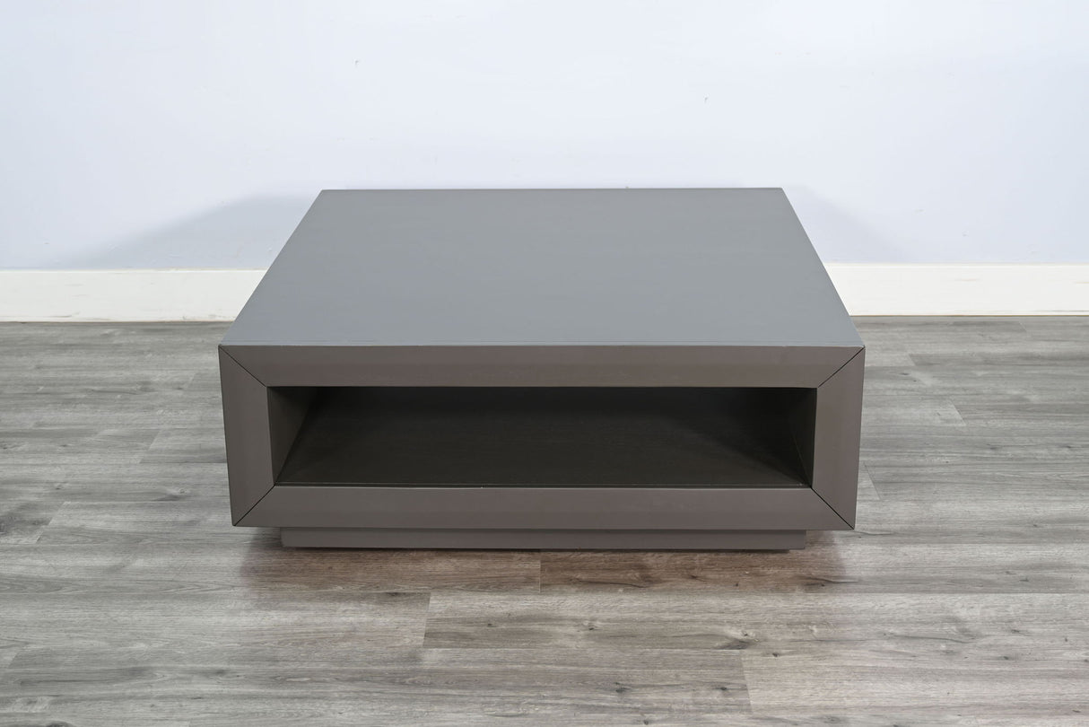 Modern Square Table With Open Storage