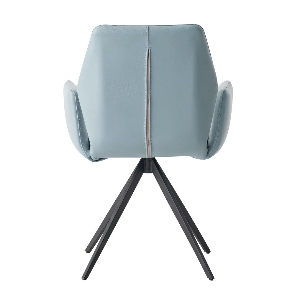 Segismunda - Silla Auxiliar Giratoria - Azul Claro y Negro