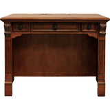 Huntington - Library Desk - Antique Vintage Pecan