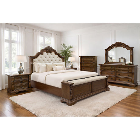 Alamonte - Nightstand With Power, USBC And Hidden Drawer - Medium Brown