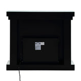 Noralie - 42" Fireplace - Mirrored & Faux Diamonds