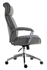 Silla de oficina alta de cuero vegano Dc