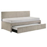 Arden - Twin Daybed With Trundle - Corduroy Beige alternate view 2