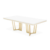 Palm Gate - Rectangular Dining Table - Cloud White