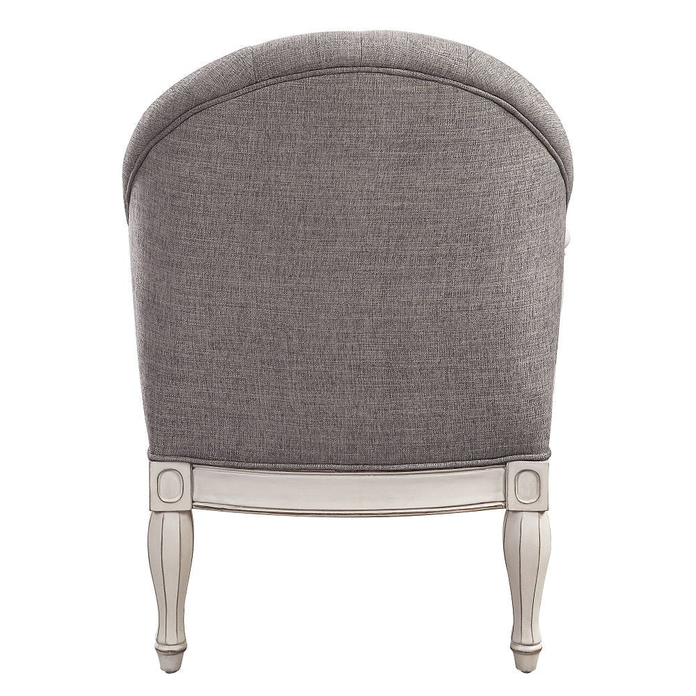 Florian - Silla - Gris y Blanco Antiguo
