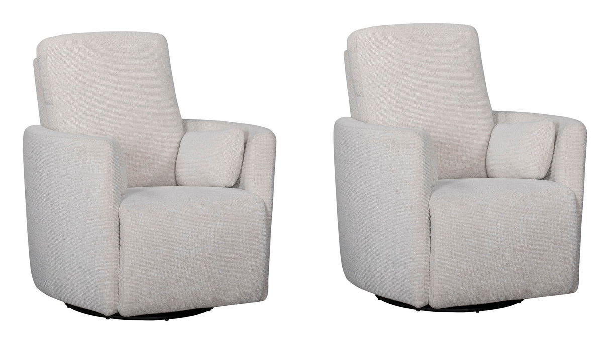 Turner - Sillón reclinable giratorio manual (Juego de 2)