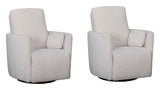 Turner - Sillón reclinable giratorio manual (Juego de 2)