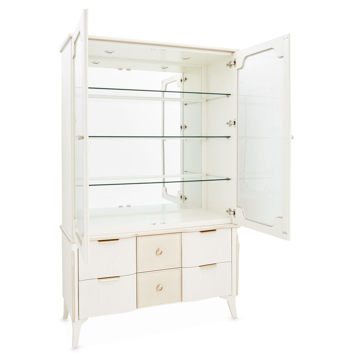La Marisia - Display Cabinet - Creamy Pearl