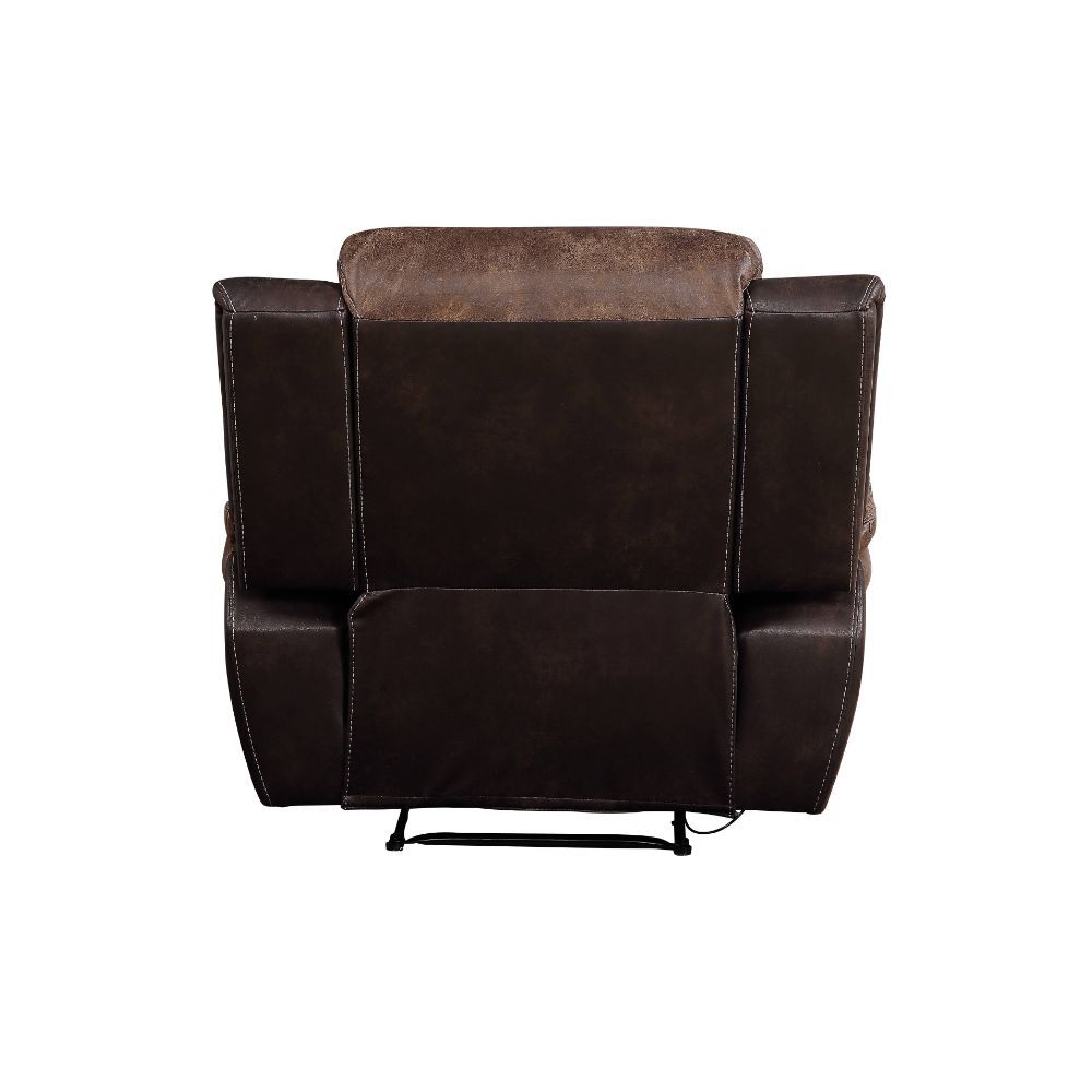Jaylen - Reclinable - Microfibra Pulida Color Toffee y Espresso