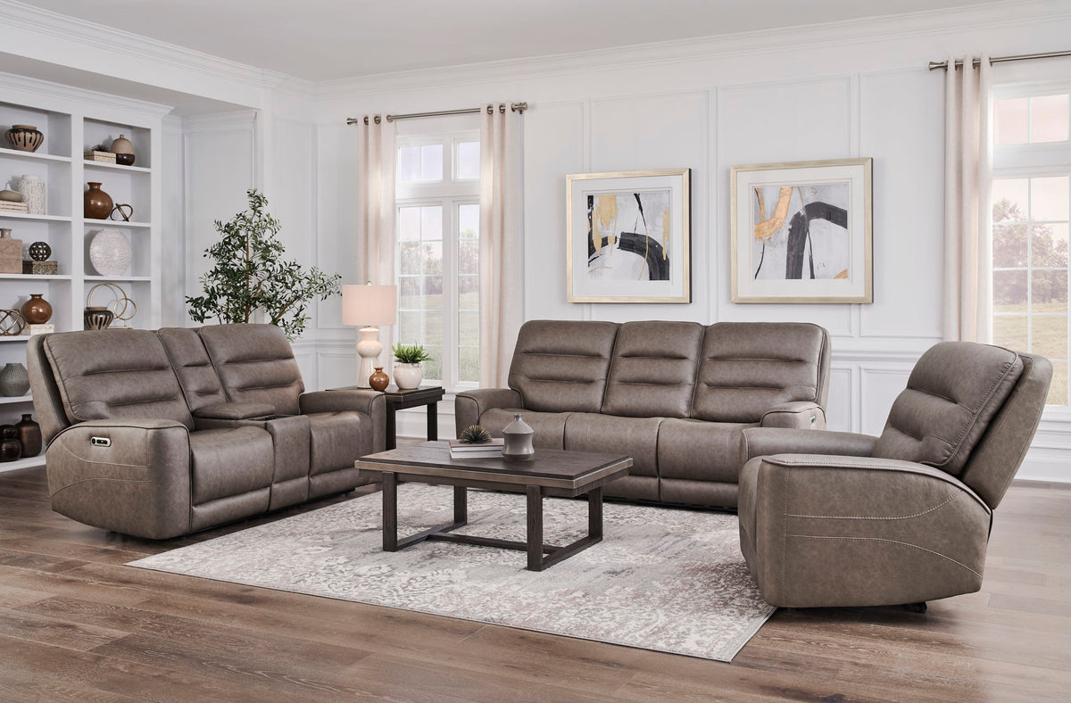 Lawson - Juego de sofá reclinable eléctrico