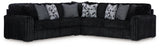 Midnight-Madness - Dark Brown Sectional