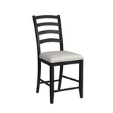 Tulane - Juego de Comedor de 5 Piezas (Mesa de Barra y 4 Sillas de Barra) - Roble y Negro