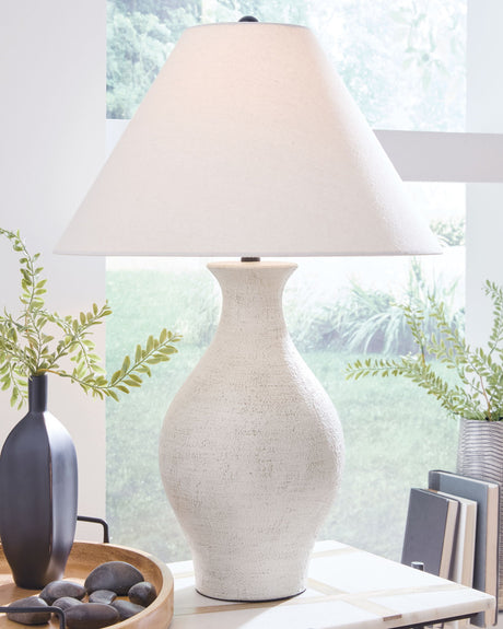 Ashbend - Ceramic Table Lamp - Antique White alternate view 3
