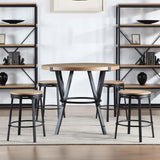 Magnolia - 5 Piece Counter Dining Set - Light Brown