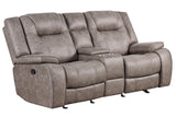 Blake - Reclining Console Loveseat - Desert Taupe