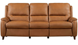 Austin - Power Reclining Sofa P2 - Caramel Cream