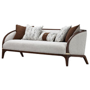 Houston - Sofa - Pebble / Walnut