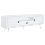 Pagan - Mueble de TV - Acabado blanco de alto brillo