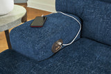 Acklen Place - 3-Piece Power Reclining Sectional With RAF Power Reclining Back Chaise - Pewter