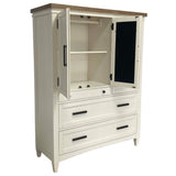 Dormitorio moderno americano - Cómoda con puerta y 7 cajones y estación de trabajo - Algodón