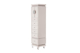 Glimmering Heights - Upholstered Swivel Lingerie Chest - Dove
