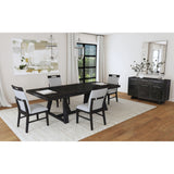 Transcend - Mesa de comedor con extensión de 22" - Carbón