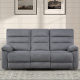 Cozy - Manual Recliner Sofa - Gray
