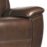 Jameson - Sofá reclinable eléctrico de gravedad cero - Hickory
