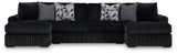 Midnight-Madness - Dark Brown Sectional