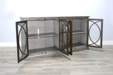 Homestead Hills - Media Console - Tobacco Leaf / Alpine Gray