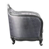 Ariadne - Loveseat With 3 Pillows - Fabric & Platinum