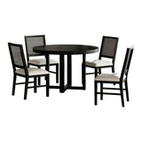 Bahama Breeze - Juego de comedor de altura estándar de 5 piezas (mesa y cuatro sillas) - Negro