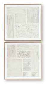 Andorfield - Wall Art Set (Set of 2) - Beige / Black / White alternate view 2