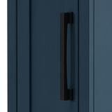 Nantucket - Chairside Table - Blue Denim / Whiskey