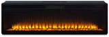 Entertainment Accessories - Black - Wide Fireplace Insert