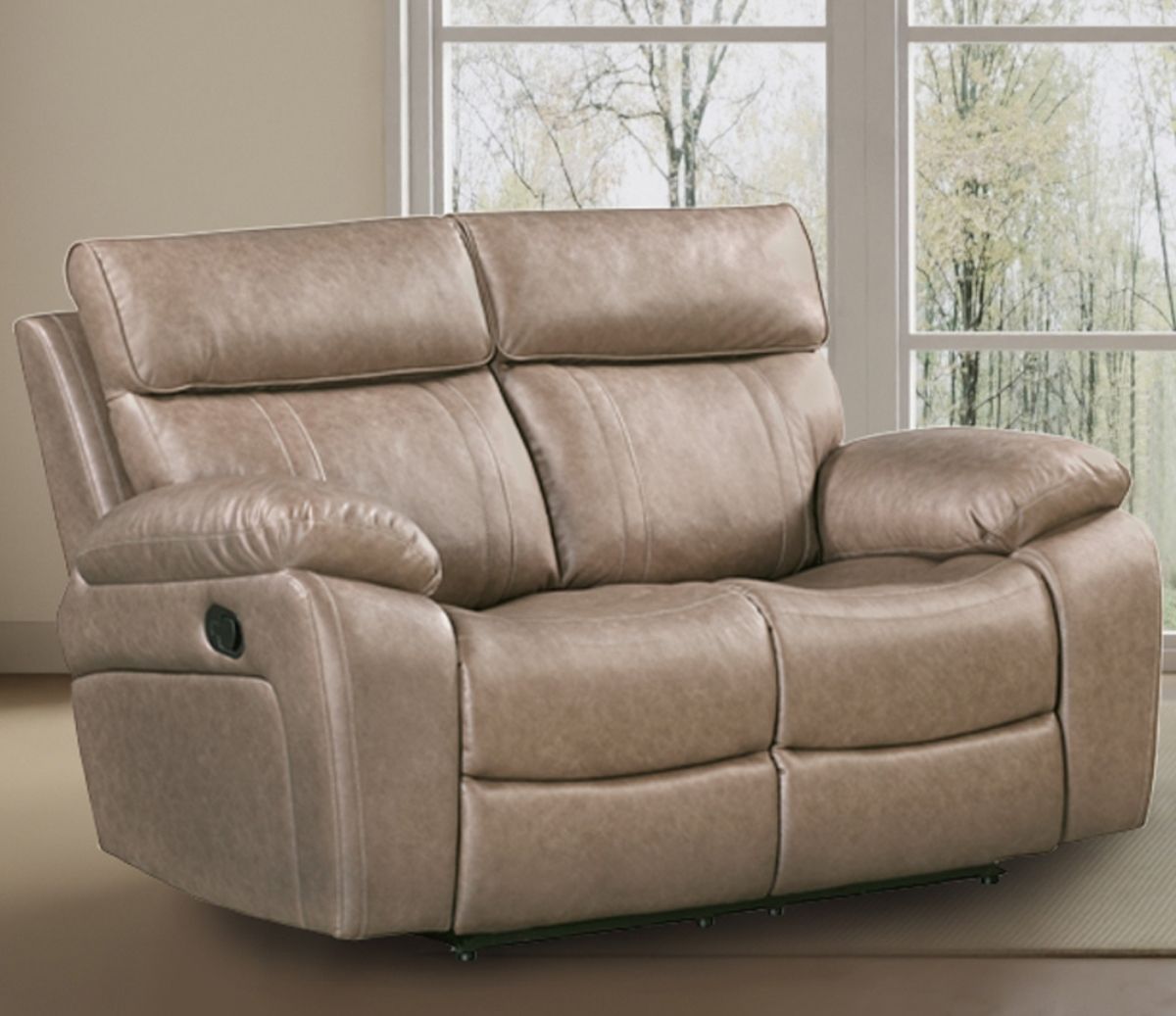 Theon - Sofá de dos plazas reclinable - Stokes Toffee