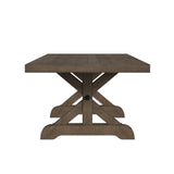 Yellowstone - Mesa de comedor con extensiones de 2 x 12" - Gris