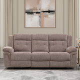 Sydney - Manual Recliner Sofa - Brown